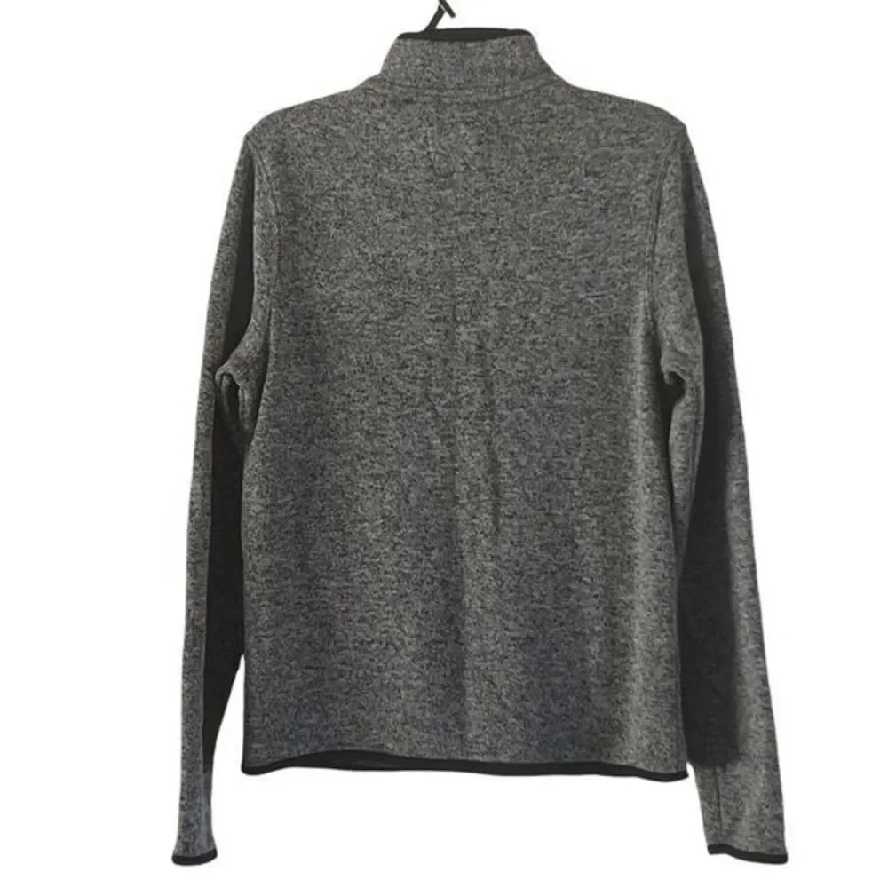 Aeropostale Men's Gray Heather Quarter-Zip Fleece Pullover Sweater S/P‎